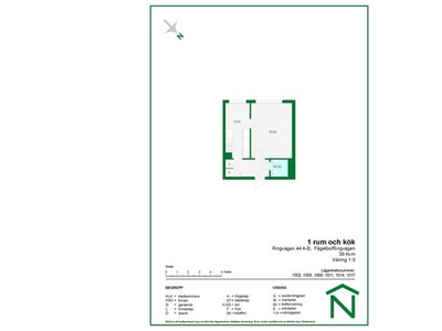 Hyr ett 1-rums lägenhet på 38 m² i Nyköping