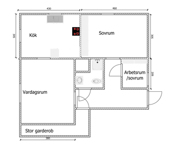 3 rums lägenhet i Tungelsta