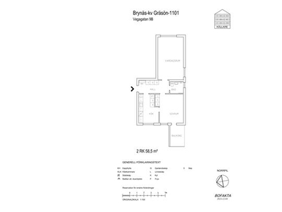 Hyr ett 2-rums lägenhet på 58 m² i Gävle