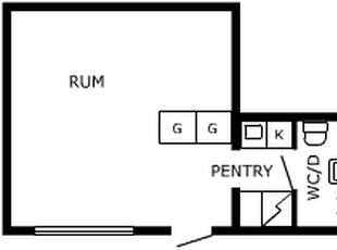 1 rums lägenhet i Lund