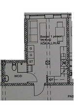 1 rums lägenhet i Östersund