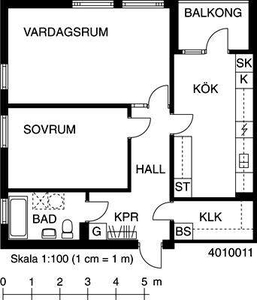 2 rums lägenhet i Sundsvall