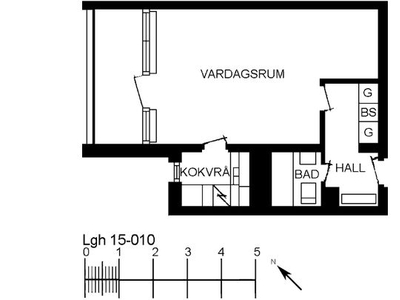 Hyr ett 1-rums lägenhet på 36 m² i Nybro