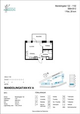 1 rums lägenhet i Västra Frölunda