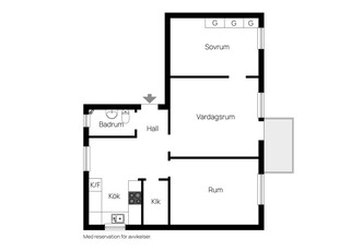 Lägenhet till salu på Drottningholmsvägen 312, vån 3/3 i Bromma - Mäklarhuset