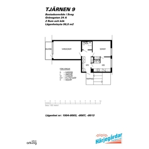 Hyr ett 2-rums lägenhet på 54 m² i Arvidsjaur