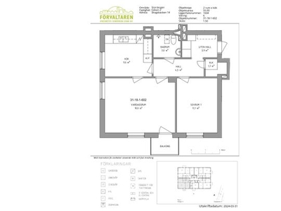 Hyr ett 2-rums lägenhet på 55 m² i Sundbyberg