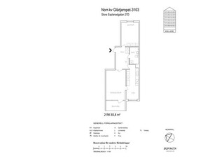 Hyr ett 2-rums lägenhet på 65 m² i Gävle