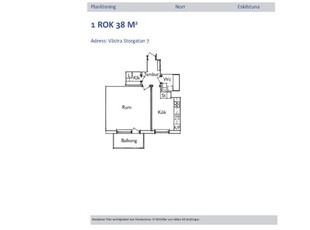 Hyr ett 1-rums lägenhet på 38 m² i Eskilstuna - Norr