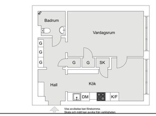 Hyr ett 1-rums lägenhet på 40 m² i Stockholm