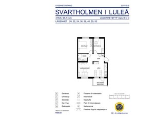 Hyr ett 1-rums lägenhet på 65 m² i Luleå