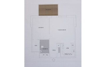 Hyr ett 2-rums lägenhet på 53 m² i Västerås