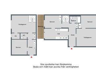 Hyr ett 5-rums lägenhet på 132 m² i Finspång