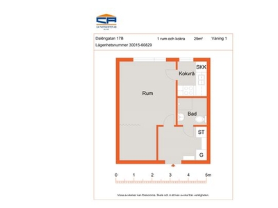 Hyr ett 1-rums lägenhet på 29 m² i Kalmar