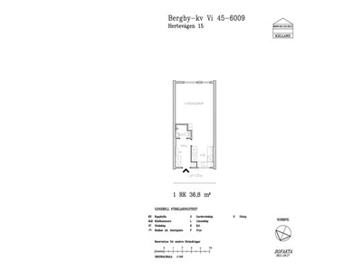 Hyr ett 1-rums lägenhet på 36 m² i Bergby