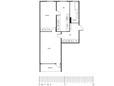 Hyr ett 2-rums lägenhet på 62 m² i Katrineholm