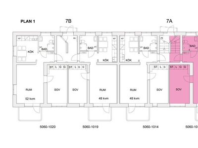 Hyr ett 2-rums lägenhet på 52 m² i Tierp