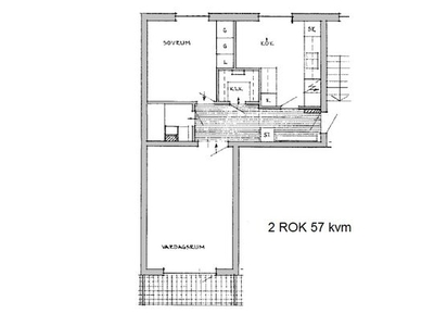 Hyr ett 2-rums lägenhet på 57 m² i Perstorp