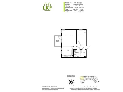 Hyr ett 2-rums lägenhet på 66 m² i Fiolen