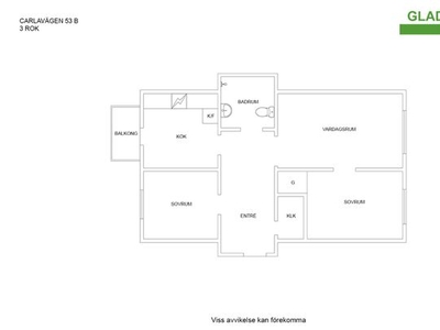 Hyr ett 3-rums lägenhet på 65 m² i Eskilstuna