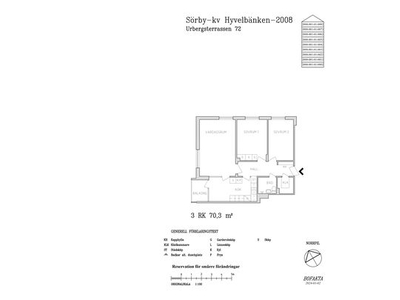 Hyr ett 3-rums lägenhet på 70 m² i Gävle