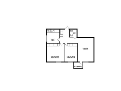 Hyr ett 3-rums lägenhet på 73 m² i Katrineholm