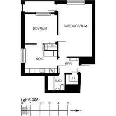 Hyr ett 2-rums lägenhet på 54 m² i Nybro