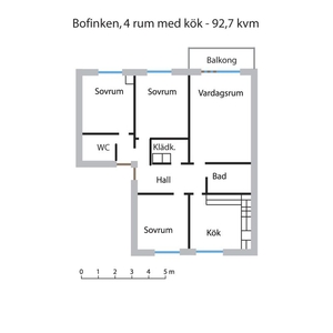 Hyr ett 1-rums lägenhet på 30 m² i Kalmar