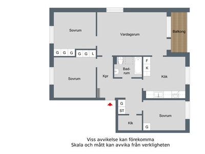 Hyr ett 4-rums lägenhet på 87 m² i Finspång