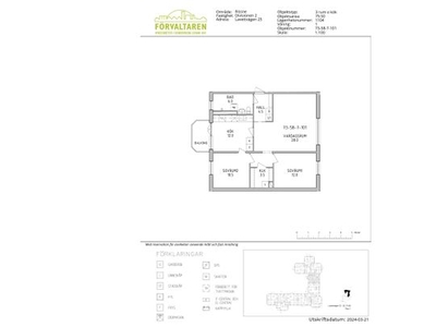 Hyr ett 3-rums lägenhet på 80 m² i Sundbyberg