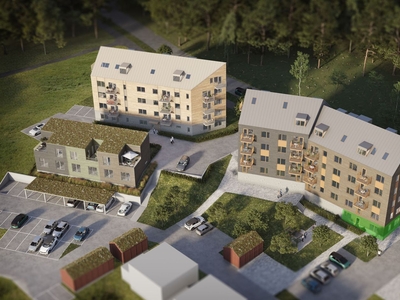 Nyproducerad trea i Borås nya stadsdel Öresjö Ängar