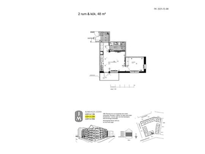 Hyr ett 2-rums lägenhet på 48 m² i Täby