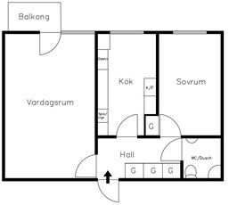 Apartment - Rusthållarevägen Sollentuna