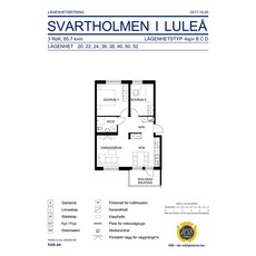 Hyr ett 1-rums lägenhet på 65 m² i Luleå