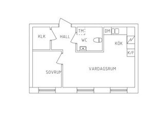 Hyr ett 2-rums lägenhet på 39 m² i Umeå