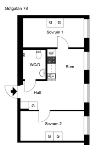 Apartment - Götgatan Stockholm