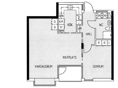 Hyr ett 2-rums lägenhet på 59 m² i Jönköping