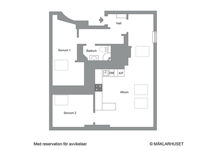 Lägenhet till salu på i Solna - Mäklarhuset