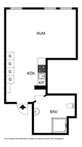 1 rums lägenhet i Täby