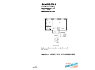 Hyr ett 1-rums lägenhet på 44 m² i Sveg