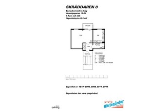 Hyr ett 1-rums lägenhet på 44 m² i Sveg