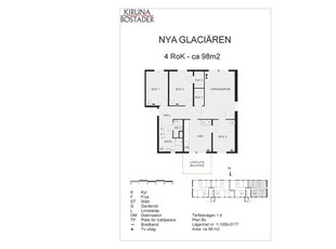 Hyr ett 4-rums lägenhet på 98 m² i Kiruna