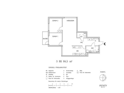 Hyr ett 3-rums lägenhet på 84 m² i Gävle