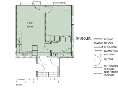 Hyr ett 2-rums lägenhet på 40 m² i Uppsala