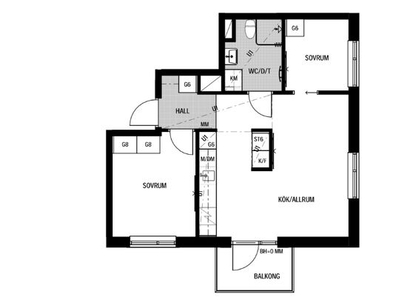 Hyr ett 3-rums lägenhet på 50 m² i Järfälla