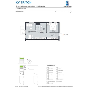 Hyr ett 2-rums lägenhet på 53 m² i Västerås