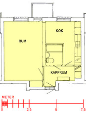 1 rums lägenhet i Bollnäs