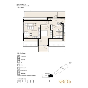 Hyr ett 3-rums lägenhet på 74 m² i Västerås