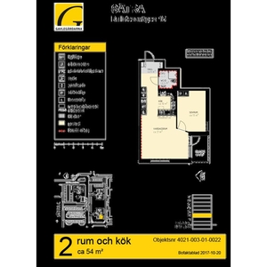 Hyr ett 2-rums lägenhet på 54 m² i Gävle