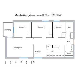 Hyr ett 1-rums lägenhet på 30 m² i Malmö